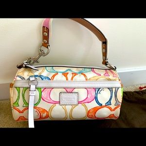 Coach scribble barrel bag